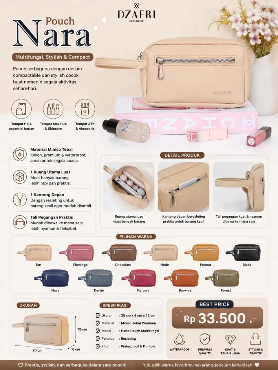 POUCH NARA, SHANIA BAG, DESWITA BAG